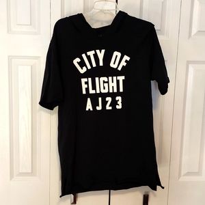 Air Jordan City of Flight AJ23 Hooded Short Sleeve Hoodie